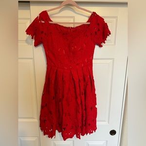 Formal Lace Short Dress